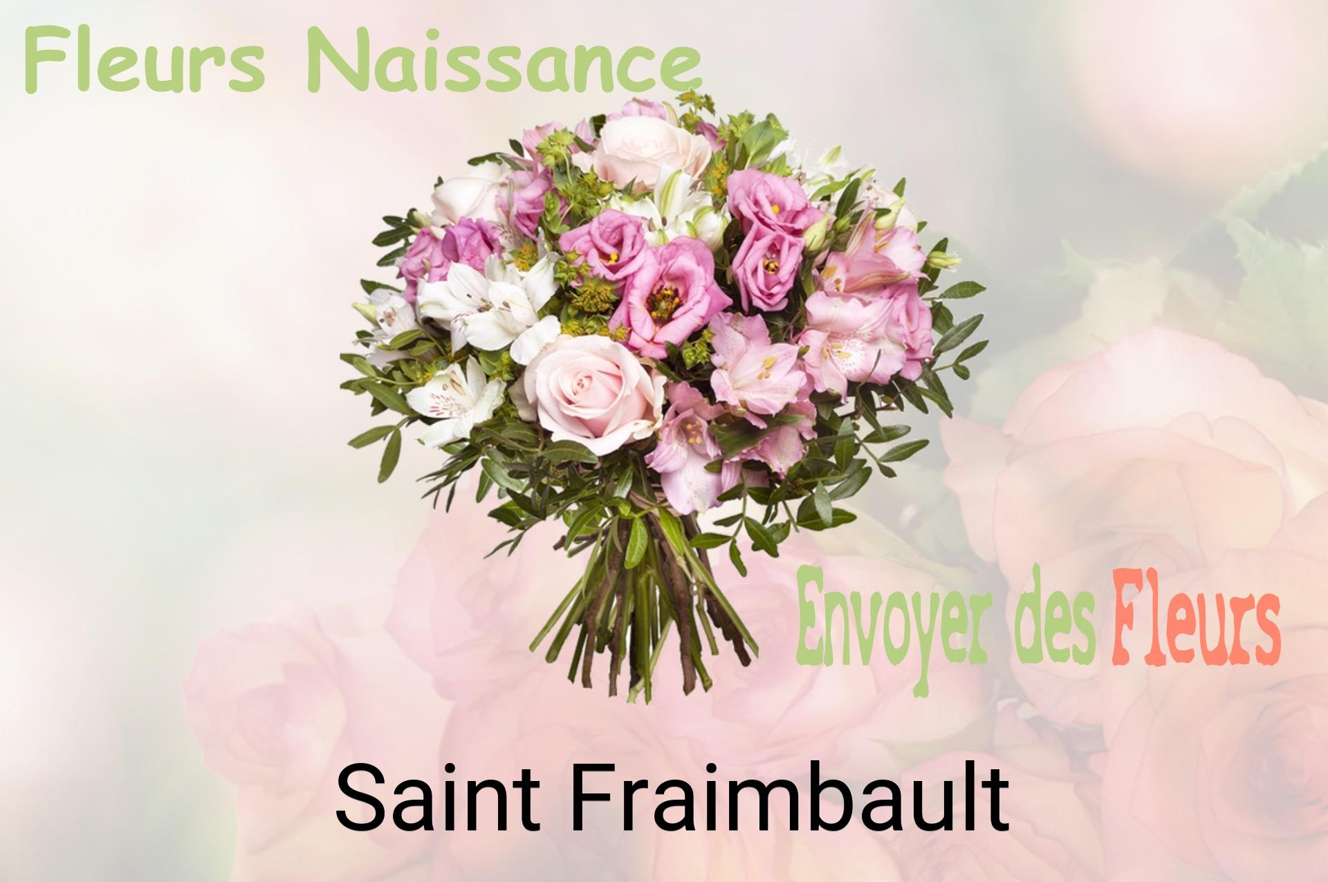 Bouquet de fleurs de naissance livré à Saint-Fraimbault